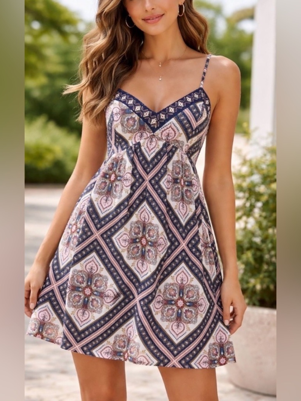Prince & Fox Women’s Paisley Mini Sun Dress Size Medium